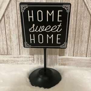 Home Sweet Home Metal Tabletop Sign